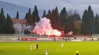 ZRINJSKI Ultras 25112017 HSK Zrinjski Mostar  FK Sloboda Tuzla 20 Pyro Support [upl. by Morgan920]