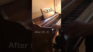 Upright Piano Test Before amp After Tuning [upl. by Kaasi118]