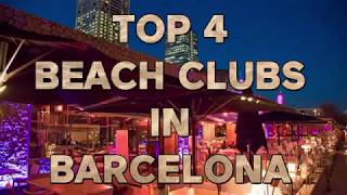 Top 4 Beach Clubs in Barcelona  Opium Pacha Shoko Hotel W [upl. by Aretta]