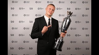 🏆 Erling Haaland PFA Players Player of the Year Norwegian [upl. by Eselahs162]