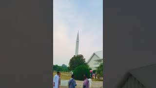 Bhattivlogshort video statusIslamabad Mari road Faisal masjidFaisal masjid ka khubsurat najara [upl. by Comras]