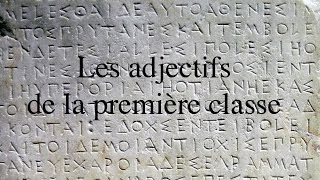 Les adjectifs de la première classe en grec ancien [upl. by Barabas]