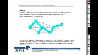 Auffinden des minimalen spannenden Baums in einem Netzwerk MWI 04 [upl. by Siari879]