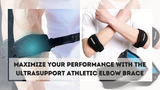 Adjustable Athletic Elbow Brace  Support and Relief [upl. by Aleek41]