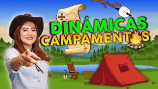 🏕 DINÁMICAS Divertidas para CAMPAMENTOS 🏝🎉 Juegos originales outdoor de integración [upl. by Barr]