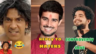 DHRUV RATHEE REPLY TO HATERS SAMAY RAINA SHAVE HIM FROM CONTROVERSY 😝 SPEED REACTS viral [upl. by Fisher]