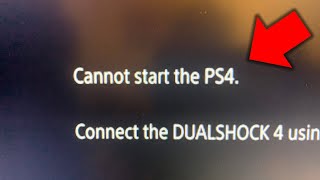 Cannot start the PS4 How to FIX in under 2 minutes [upl. by Henni]