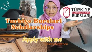 How to fill Turkiye Burslari Scholarships Online Application Form How to apply burslari scholarship [upl. by Luht439]