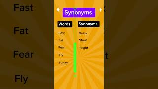 Synonyms synonyms english [upl. by Eberto]