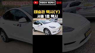 서울 1호 테슬라 모델 Y 택시 이영민의개인택시 shorts teslamodely [upl. by Lyred]