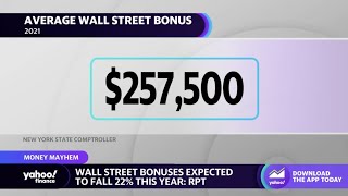 Wall Street bonuses forecasted to fall by 22 this year [upl. by Gut]