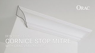 Orac® Cornice Moulding Installation  Stop Miter with FB10 Miter Box [upl. by Rosmarin]