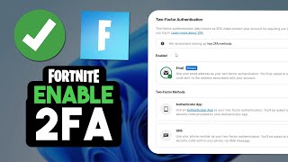 How to Enable 2FA on Fortnite  Turn on Two Factor Authentication [upl. by Neal681]