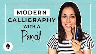 Beginners Guide To Doing Calligraphy with a Pencil [upl. by Eniamert]