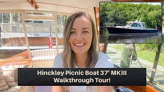 Hinckley Picnic Boat 37 MKIII 2011 Walkthrough Yacht Tour 595000 w Sara Fithian [upl. by Franny]