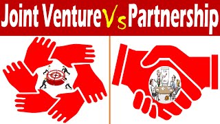 Differences between Joint Venture and Partnership [upl. by Rozanna]