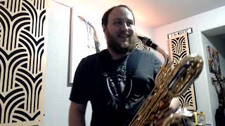 NOVA Low A Baritone Sax  Unboxing and First Notes [upl. by Irv]