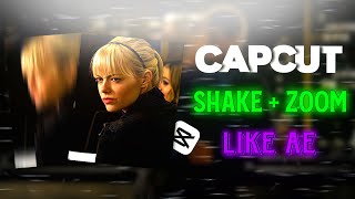 CAPCUT  SMOOTH SHAKE  ZOOM TUTORIAL 🔥 [upl. by Naujahs613]