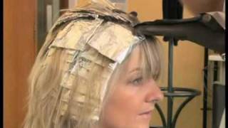 Hairdressing  Applying Colour Using Foils or Meche [upl. by Othella]