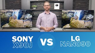 Sony X90J vs LG Nano90  2021 TV Comparison [upl. by Lu]