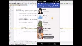Listview CustomAdapter Part 1 [upl. by Colette]