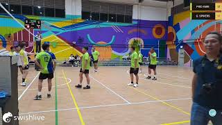 JUAN OLYMPICS MENS VOLLEYBALL PISO FARE VS GREEN SPIKERS [upl. by Ambler948]