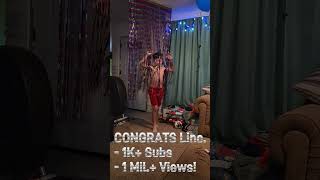 Congrats 1ksubscribers 1millionviews celebration proud happy thanks [upl. by Leina547]