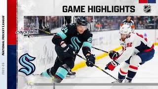 Capitals  Kraken 121  NHL Highlights 2022 [upl. by Johathan]