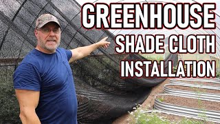 Greenhouse shade cloth installation from Growers solution [upl. by Aeriel]