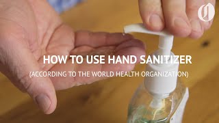 How to properly apply hand sanitizer [upl. by Detta]