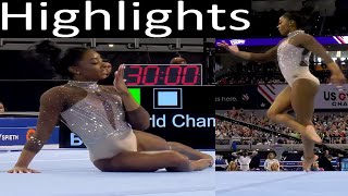 Simone Biles Slow Motion Floor FX Highlights Xfinity 2024 Championships Senior Women Session 2 Day 2 [upl. by Radmilla]