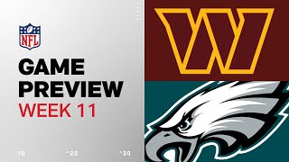 Washington Commanders vs Philadelphia Eagles  2024 Week 11 Game Preview [upl. by Boatwright]