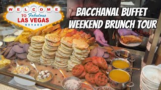 LAS VEGAS BUFFET TOUR  Bacchanal Weekend Brunch at Caesars Palace [upl. by Yves]