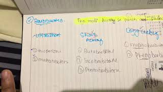 barbiturates classification mnemonic pharmacology in easiest way [upl. by Nnairret208]