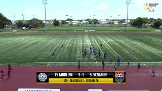 U19 REGIONALE 1  Club Sportif Moulien CSM vs Solidarité Scolaire SS  Journée 16 [upl. by Ensign]