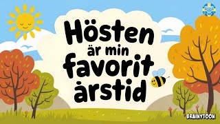 Hösten är min favoritårstid  DJ Ellie  Barnsång höst förskola tema [upl. by Toole]