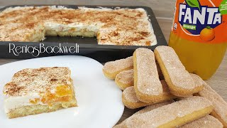 Fantakuchen ohne Backen  Schneller geht es nicht  Schmandkuchen  Fanta Schnitten [upl. by Toddy]