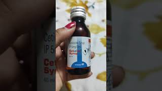 Cetirizine syrup Ip 5mg5ml review [upl. by Elnukeda576]