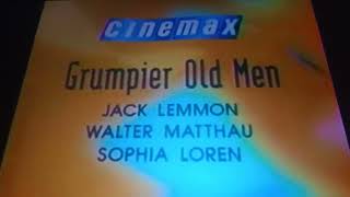 Next on Cinemax Bumper Grumpier Old Men 1995 [upl. by Audly]