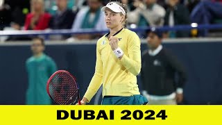 Elena Rybakina vs Magdalena Frech Highlights  WTA Dubai 2024  2212024 [upl. by Ahsinrats992]