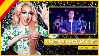 SPAIN  Levi Díaz  Reír  Drag Queen Reacts to Junior Eurovision 2021 [upl. by Neerbas]