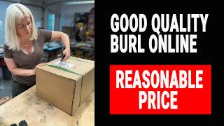 I bought good quality maple burl online Wood unboxing from NWTimber [upl. by Sairtemed185]