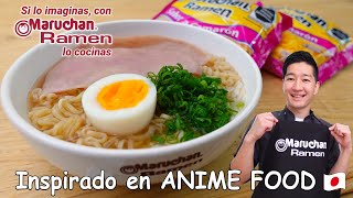 MARUCHAN RAMEN INSPIRADO EN ANIME FOOD｜ Cocina Japonesa Con Yuta [upl. by Ytrebil]