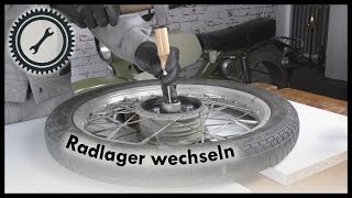 Radlager wechseln  Simson Tutorial [upl. by Isoais]