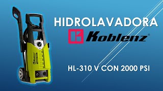 Hidrolavadora Koblenz HL310 V con 2000 PSI  Review Características y Uso [upl. by Divadnahtanoj912]