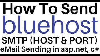 Send eMail aspnet c SMTP Server Settings host and port [upl. by Todd437]