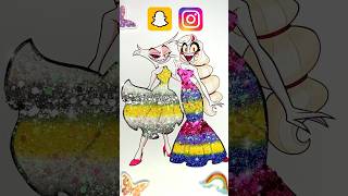 CHARLIE vs VAGGIE 💖 Snapchat 💛 vs Instagram 💜 Dress Showdown fanart HazbinHotel [upl. by Burny]