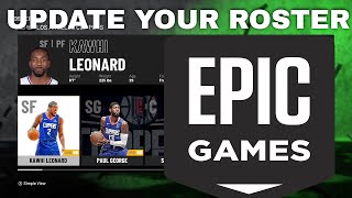 How to update roster NBA 2K21 Epic Games  NBA 2K21 [upl. by Ransell]