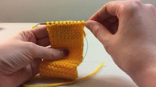 How to Knit 5 Purl vs Knit [upl. by Minier]