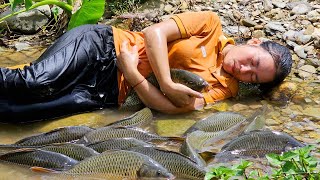 FULL VIDEO How to harvest wild fish during the rainy season to sell to earn money to raise children [upl. by Imorej114]